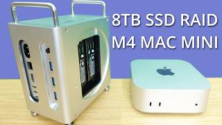 The ULTIMATE M4 Mac Mini Upgrade - 8TB SSD RAID Thunderbolt 4 Dock Enclosure