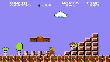 Super Mario Bros.™ || Glitch - Hitbox overlap || NES ||