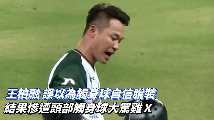 王柏融 誤以為觸身球自信脫裝 結果慘遭頭部觸身球大罵雞Ｘ CPBL中華職棒 富邦悍將 vs 台鋼雄鷹
