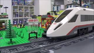 Лего - Поезд Движется По Городу Из Лего!