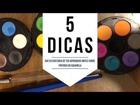 Vídeo: Mantendo O Papel Em Aquarela Plana