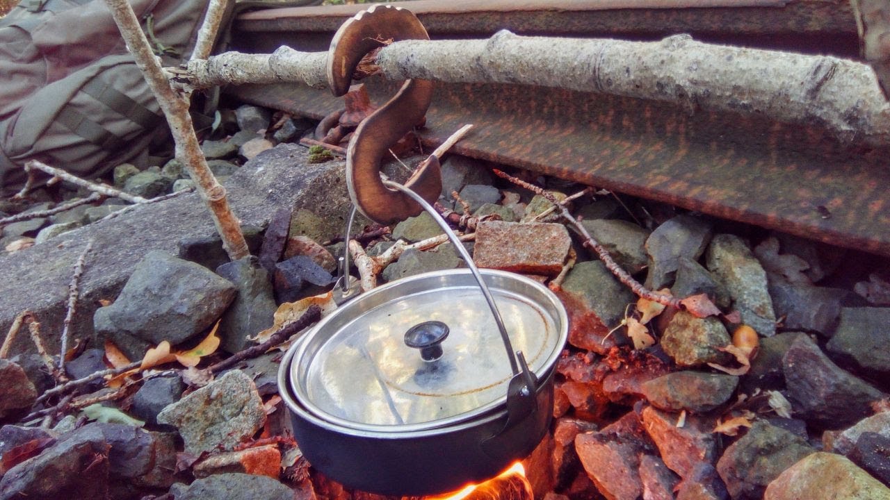 DIY Pot hanger Bushcraft Topfaufhänger selber machen