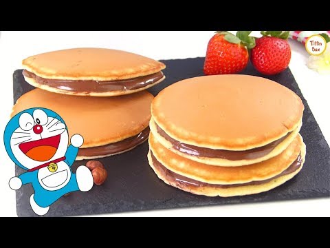 Kid's Favorite Dora Cakes / Dorayaki / Dora Pancakes recipe by Tiffin Box | Doreamon Pancake Recipe