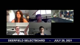 Deerfield Selectboard - July 28, 2021