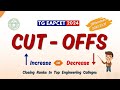 CUT - OFFS WILL INCREASE OR DECREASE || Differences in 2023,22,21 Years || TG EAPCET 2024