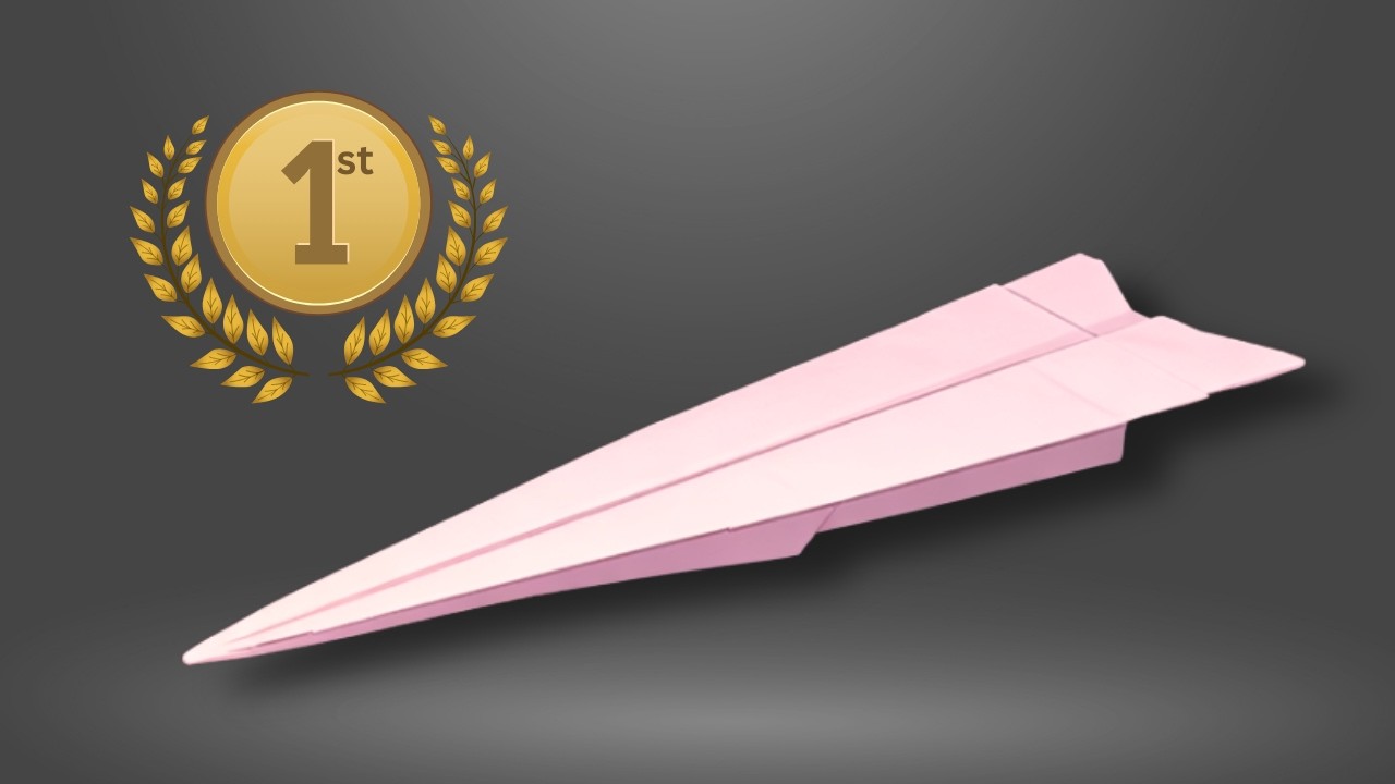 How to Make the WORLD CHAMPION Paper Airplane — Flies Over 200 Feet!!