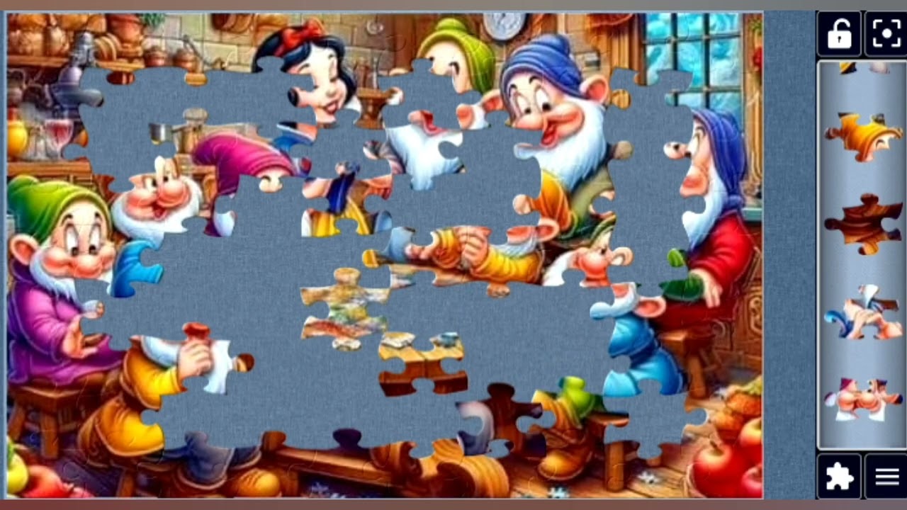 Dwarfs' Game Night 🎲 jigsaw puzzle 🧩// #dwarfsandgames #snowwhitefun #boardgame @puzzlemaster1034 