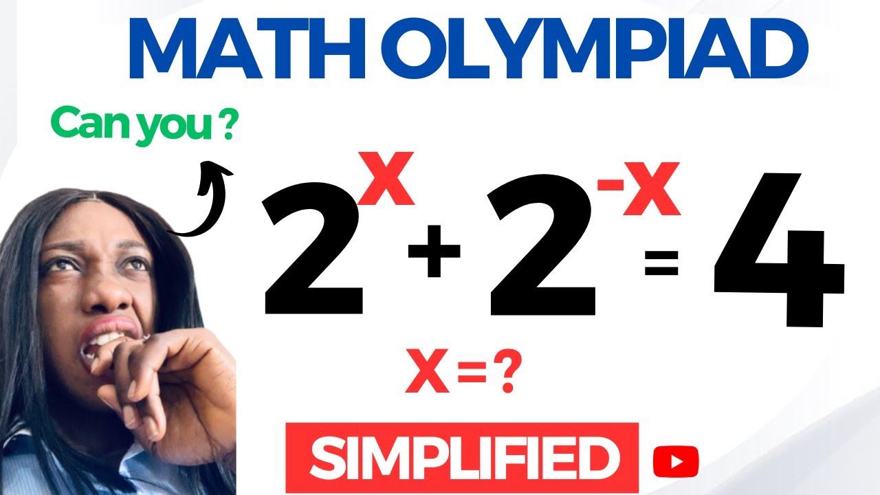 Italy| Can you solve this Math Olympiad Exponential Equation? 2^x+2^-x ...
