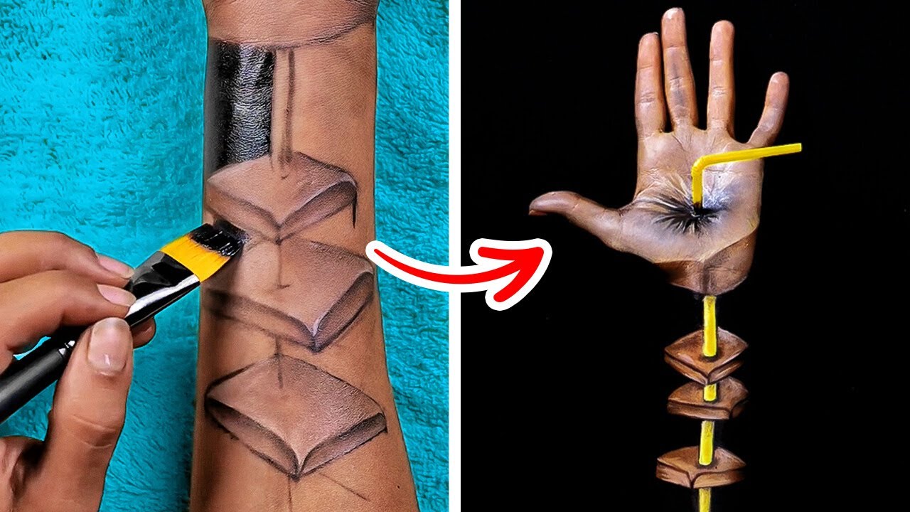 Mind-blowing 3D Body Art Makeup Illusions