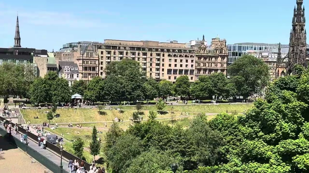 Edinburgh view from the mound June 2024 