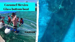 Cozumel island Mexico 2023. Glass bottom boat. The sunken ships Mandinga and Patzcuaro. by Ana Way 322 views 8 months ago 3 minutes, 23 seconds