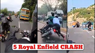 5 Crazy Popular Royal Enfield LIVE CRASH/Accidents Reels 2023