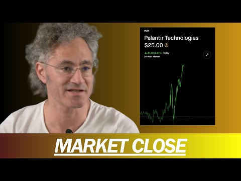 PALANTIR TOUCHES $25 AND IS UP 50% IN A WEEK, BITCOIN UP, CLEANSPARK EARNINGS | MARKET CLOSE Episode cover