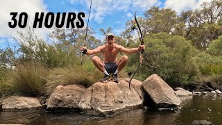 30 HOUR Bow and Rod Mission On A RIVER in AUSTRALIA- EAT WHAT I CATCH