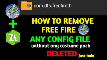 how to remove config file in free fire | how to remove glitch file in fireFree |how to remove glitch