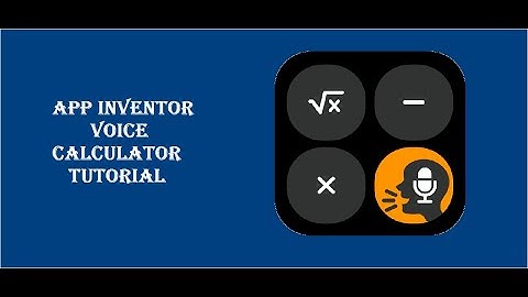 App inventor voice calculator tutorial