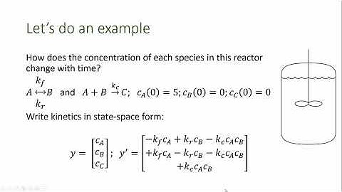 CBE 330 09 08 - ODE solvers in Matlab