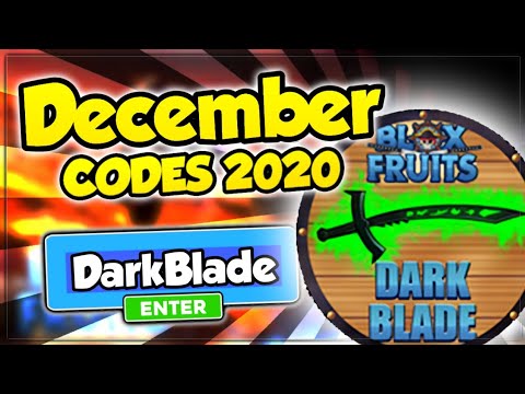 RAPIDO!! LANÇOU DOIS NOVOS MEGA CODIGOS NO BLOX FRUITS MAIS DARK BLADE!  (roblox) 