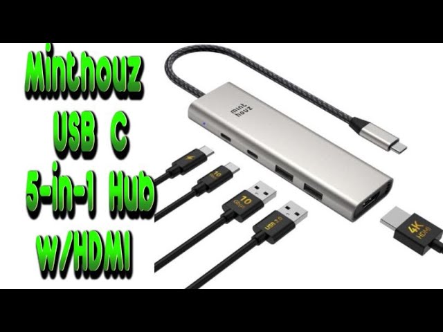 Minthouz USB 5 in 1 Hub w/HDMI - YouTube