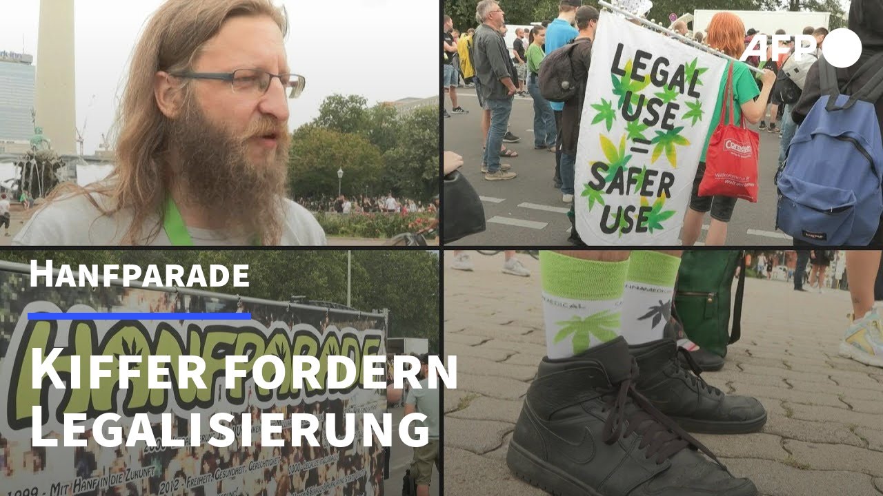 Hanfparade in Berlin: Kiffer fordern Legalisierung | AFP