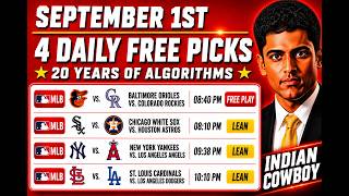Indian Cowboy Tuesday MLB Baseball Picks Predictions Best Bets 09/01/2026 Picks, Predictions & Bets