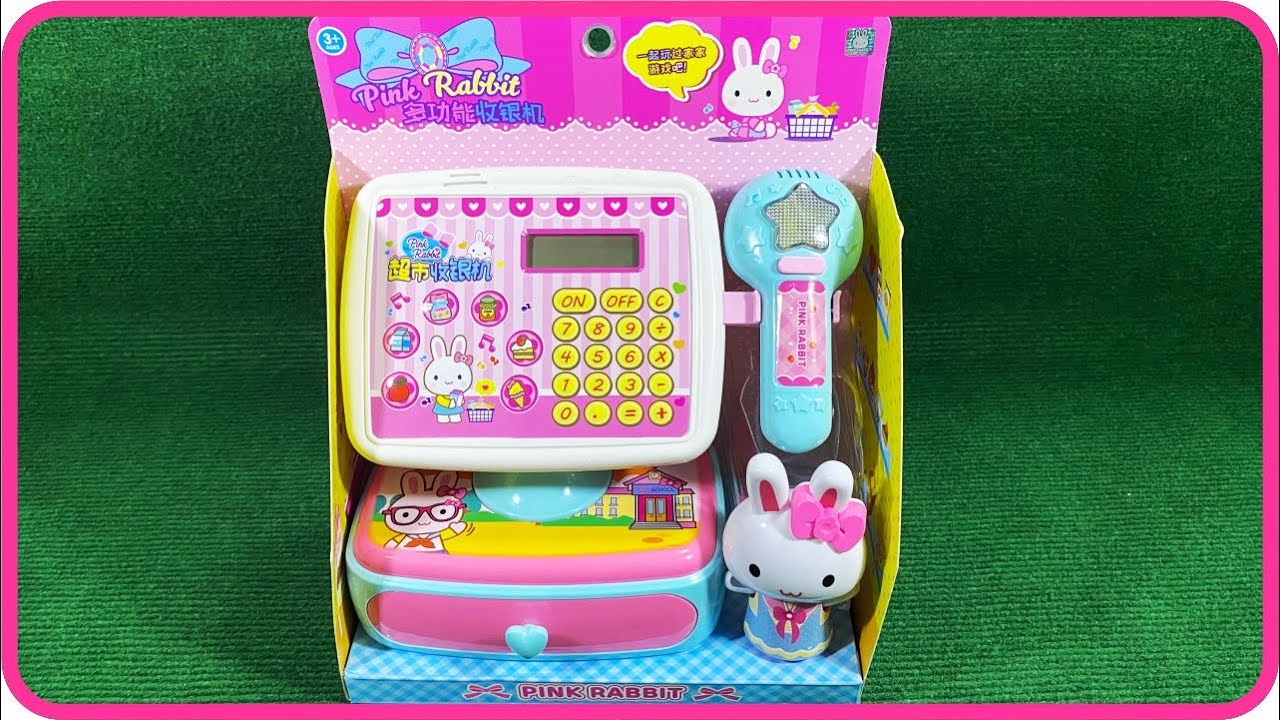 7 Minutes Satisfying with Unboxing Pink Rabbit Cash Register ASMR (No Music)