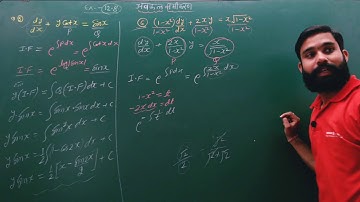 differential equation class 12/RBSE class 12 math chapter 12.8 question 5 to 8/linear differential