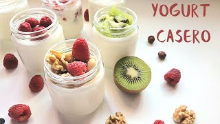 Cómo hacer YOGURT casero súper cremoso en yogurtera