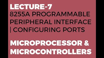 8255A PROGRAMMABLE  PERIPHERAL INTERFACE  | CONFIGURING PORTS