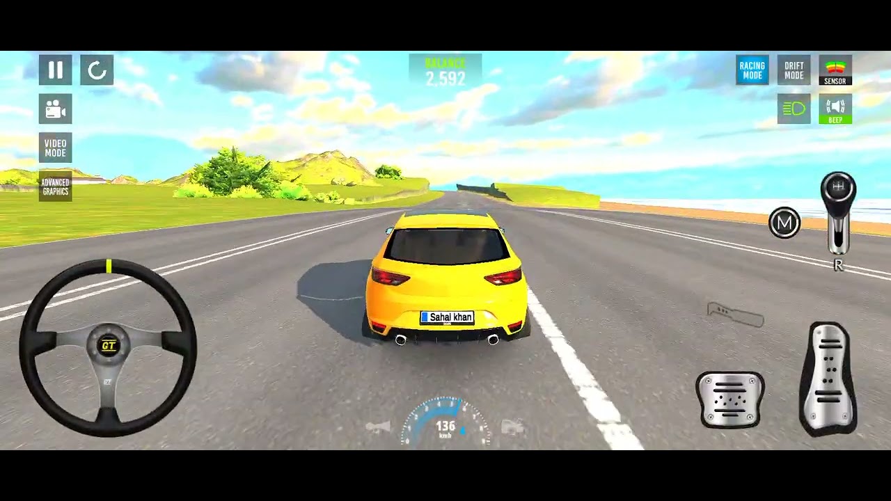 Car parking 3d 🚗 drifting away from highway 🛣️⚡🚗🚀 modified car 🚗