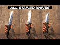 Cs2 all stained knives  in game showcase 4k60fps
