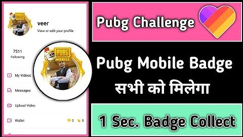 Like App New Challenge Badge Paye || Like App Pubg Challenge Profile Madle Milega |