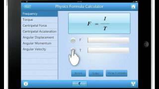 Physics Formula Calculator UX Design.avi screenshot 1