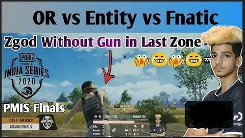 Fnatic vs TSM Entity vs OR In PMIS 2020 Finals | Zgod without gun | Jonathan | OR Scout |  Owais.