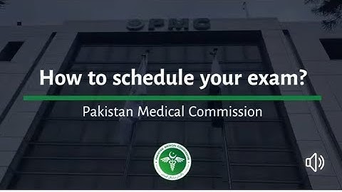 How to schedule your exam date for NMDCAT 2022 on pmc website | Online manual tutorial