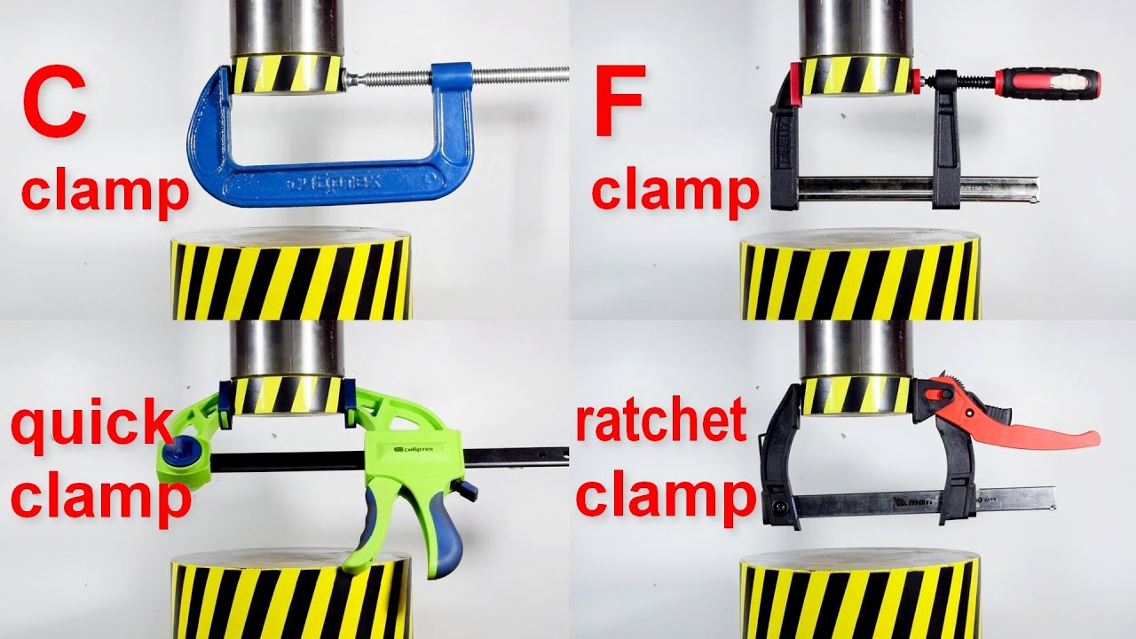 HYDRAULIC PRESS VS CLAMPS YouTube