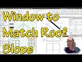 Calculating Window Slope to Match Roof Angle Using Trigonometry