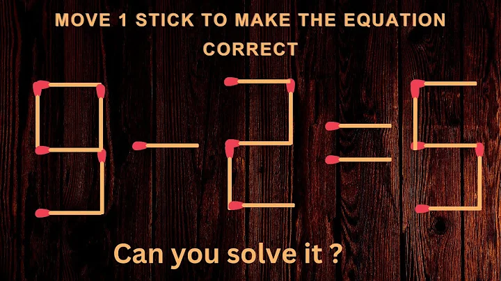 Turn the wrong equation into correct just in 1 move 9+3=5 #matchstick  #mindtest #matches #mathtrick