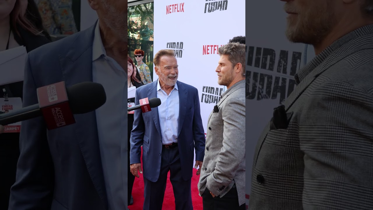 Arnold Schwarzenegger, Milan Carter & Travis Van Winkle - Netflix's 'Fubar' Season 2 Premiere
