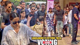 Shahrukh Khan with Family arrives to Cast Vote | Gauri Khan, Abram, Suhana, Aryan | Loksabha 2024