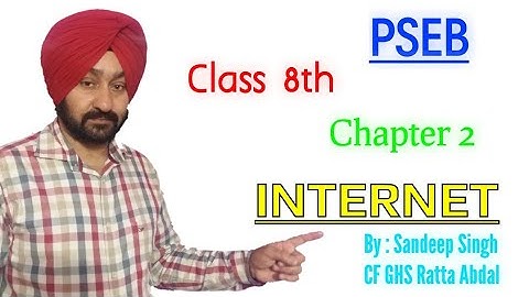 PSEB | Class 8th | Chapter 2 | Internet