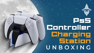[ASMR] Unboxing the PS5 Controller Charging Station. Распаковка зарядной станции для джойстиков PS5