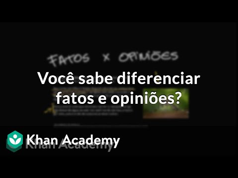 Vídeo: Diferença Entre Fatos E Verdades