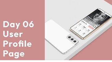 Day 6 of 50 Days Daily UI-Design Challenge | Creating User Profile Page | madebysunnypradhan