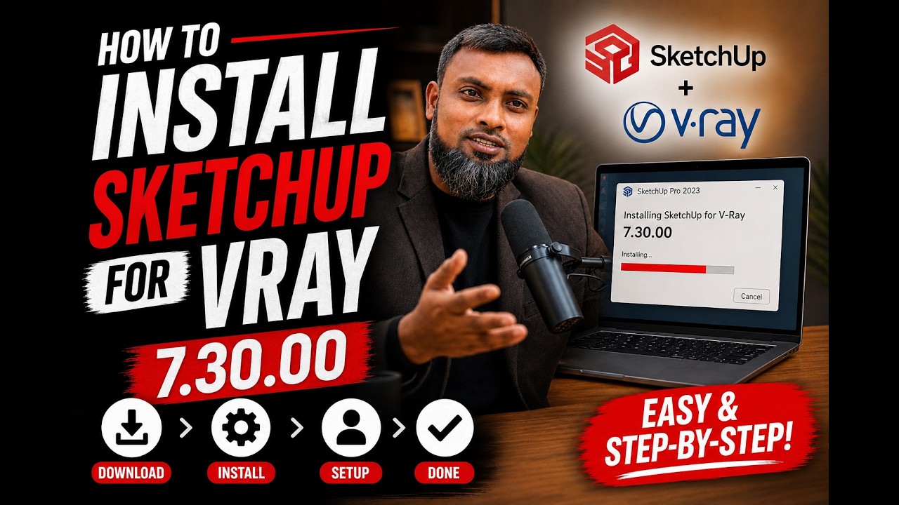 How to Install Sketchup for Vray 7. 30. 00 - YouTube