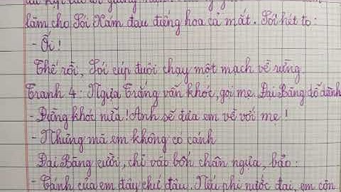 Nói và nghe(tr.131) Kể chuyện: Đôi cánh của Ngựa Trắng(Tiếng Việt 4 tập 1 sách KNTTVCS)