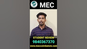 Mechanical Design Course | CDE | Ramprasath | Student Feedback | MEC Groups