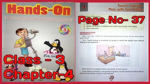 Touch Typing Play With Text Editor🔥dav class-3 computer chapter-4🔥touch typing dav class3 computer