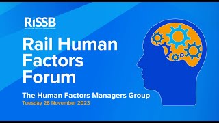 The Rail Human Factors Forum 2023