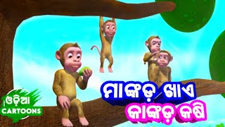 Mankada Khaye Kankada Kasi | Odia Cartoon Song | Sishu Batika   Lollipop